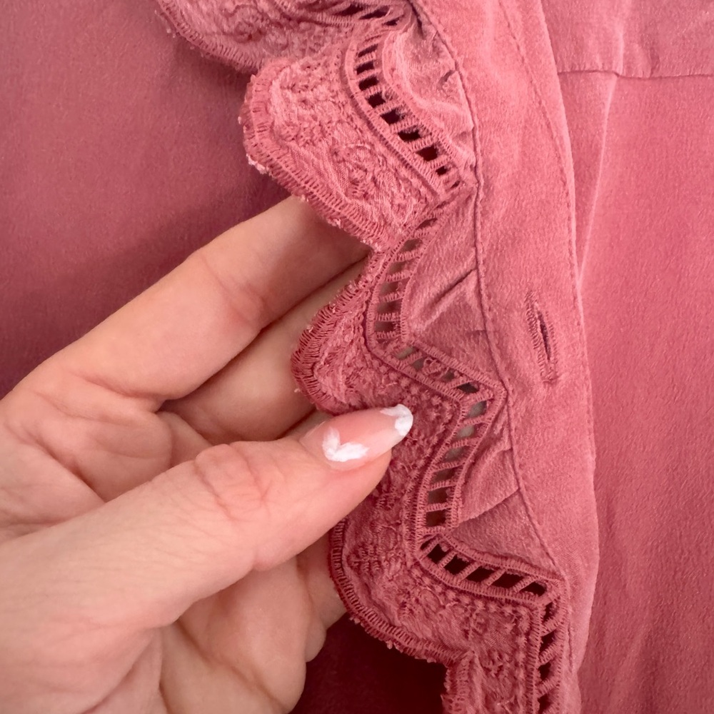 Sézane Chloe Blouse – Rosewood, Size 34 (US 2/XS) - Picture 12 of 13